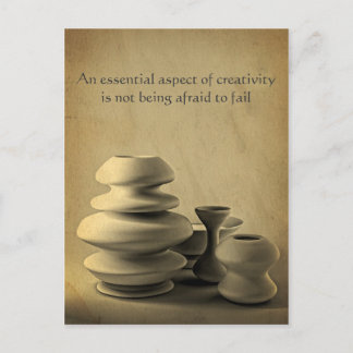 Koolpotloodschets voor aardewerk briefkaart