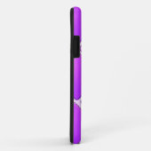 Koolpurperen diamant met monogram Case-Mate iPhone case (Achterkant/rechts)