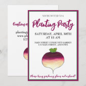 Koolraap Swede Groente Tuin Gemeenschap Tuinfeest Kaart (Voorkant / Achterkant)