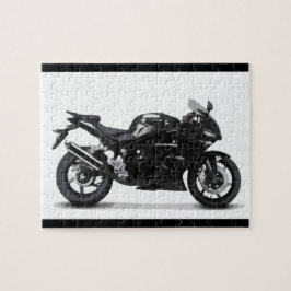 KOOLRACINGSPORTEN ZWARTE MOTORCYCLUS 297090-motor Legpuzzel