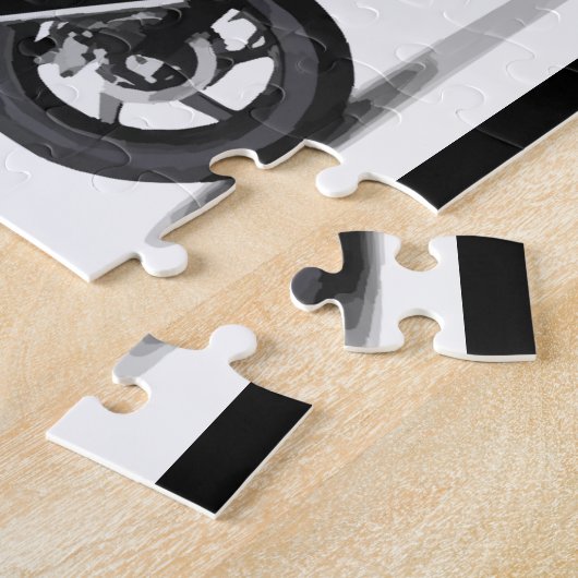 KOOLRACINGSPORTEN ZWARTE MOTORCYCLUS 297090-motor Legpuzzel (Zijkant)