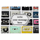Koolretro- cassettes mengen tapepatroon large cadeautasje (Voorkant)