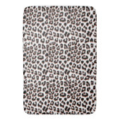 Koolrode bruine luipaardprint badmat (Voorkant Verticaal)