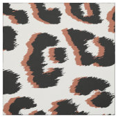 Koolrode bruine luipaardprint stof (Swatch)