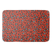 Koolrode Luipaard Dierenprint Glam 1 Badmat (Voorkant)