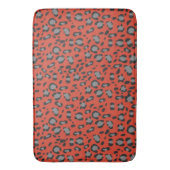 Koolrode Luipaard Dierenprint Glam 1 Badmat (Voorkant Verticaal)