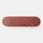 Koolrode Luipaard Dierenprint Glam 1 Persoonlijk Skateboard (Horizontaal)