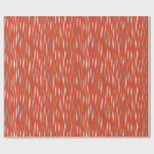 Koolrode Oranje Diamant Geometrisch Inpakpapier (Vlak)