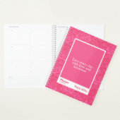 Koolrome Rode en Roze Pioen Bloem Blockquote Planner (Display)
