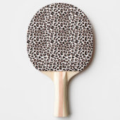 Koolrood bruine luipaardprint tafeltennisbatje (Voorkant)