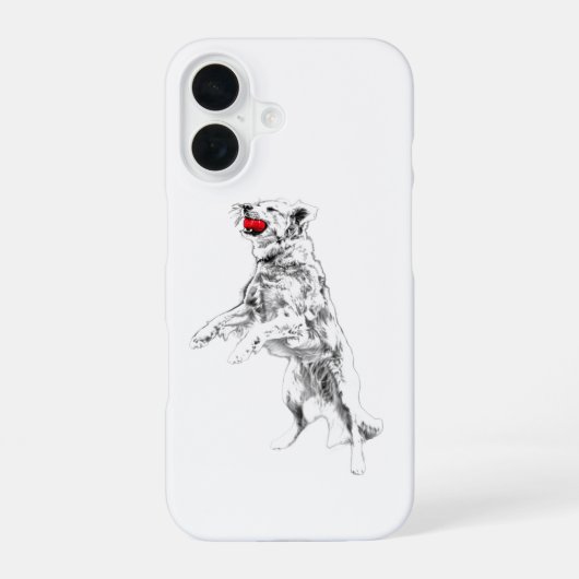 Koolrood, herfstbeweging iPhone 16 hoesje (Achterkant)