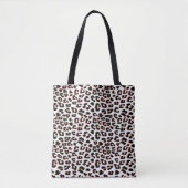 Koolroodbruine Luipaardprint Tote Bag (Voorkant)