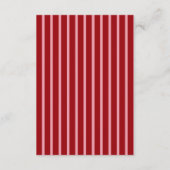 Koolroze Rood Minimalistisch Script Bruiloftdetail Informatiekaartje (Achterkant)