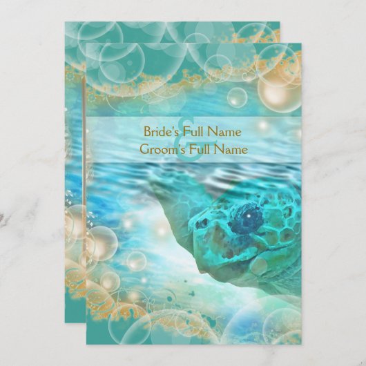 Koolschildpad Kaart (Voorkant / Achterkant)