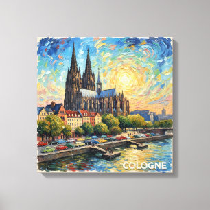 Koolse Dom Rivierkant Gloeiend Canvas Kunst