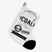 Koolse kerstcadeau voor hem grote kerstsok (Voorkant (Hangend))