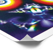 Koolse Kinestische Collage Kaleidoscoop Poster (Hoek)