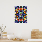 Koolse Kinestische Collage Kaleidoscoop Poster (Keuken)