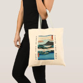 Koolse ukiyo-e japanese waterbogen tote bag (Voorkant (product))