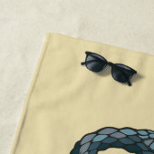 Koolslang (blauw) strandlaken (In situ)