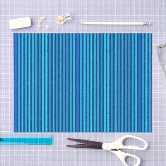 Koolstaven - Kobalt en Sky Blue Tissuepapier (Craft)