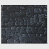 Koolsteenas gebrand achtergrond cadeaupapier (Vlak)