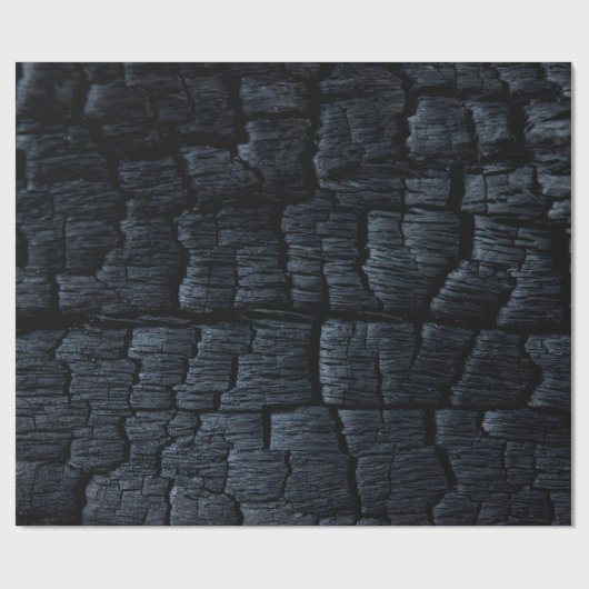 Koolsteenas gebrand achtergrond cadeaupapier (Vlak)