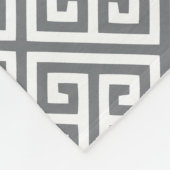 KoolsteenGrieks sleutelpatroon Fleece Deken (Hoek)