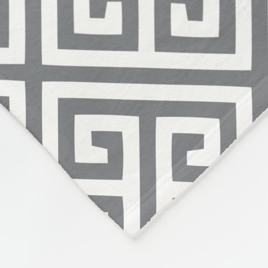 KoolsteenGrieks sleutelpatroon Fleece Deken (Hoek)