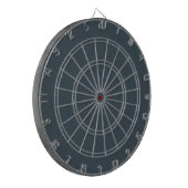 Koolsteengrijs Dartbord (Voorkant Links)