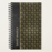 Koolsteengrijs en goudvoorraad - Dagelijkse platen Planner (Voorkant)