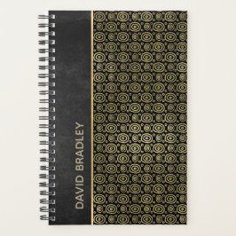 Koolsteengrijs en goudvoorraad - Dagelijkse platen Planner