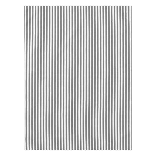 Koolsteengrijs- en witte koolstapes tafelkleed (Voorkant)