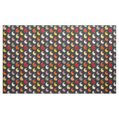 Koolsteengrijs multi, geschetste paisley stof (Yard (91,4 cm))