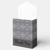 Koolsteengrijs ontwerp bedankdoosjes (Geopend)