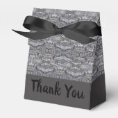 Koolsteengrijs ontwerp bedankdoosjes (Voorkant Zijde)