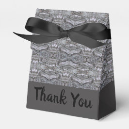 Koolsteengrijs ontwerp bedankdoosjes