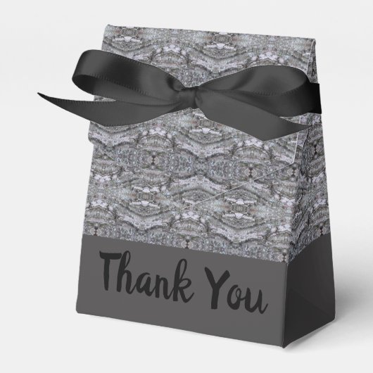 Koolsteengrijs ontwerp bedankdoosjes (Voorkant Zijde)