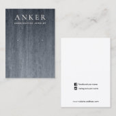 Koolsteengrijs veroudering visitekaartje (Voorkant / Achterkant)