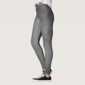  Koolsteengrijs zwart Pinstripe patroon Leggings (Links)
