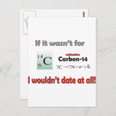 Koolstof 14-deklaag briefkaart (Voorkant / Achterkant)