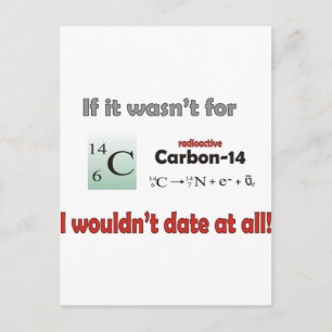 Koolstof 14-deklaag briefkaart