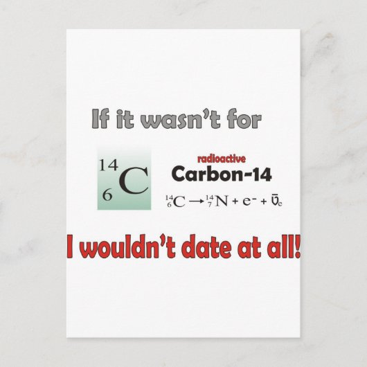 Koolstof 14-deklaag briefkaart (Voorkant)