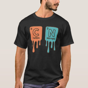 Koolstof 6 Stikstof 7 Grappige Periodieke Tabel We T-shirt