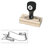 Koolstof / banner / Etiket Rubberstempel (Gestempeld)