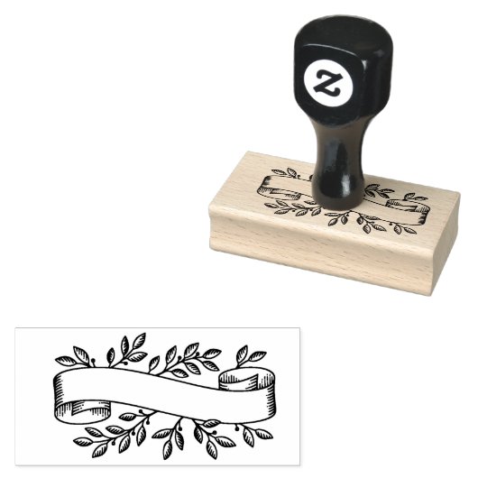 Koolstof / banner / Etiket Rubberstempel (Gestempeld)