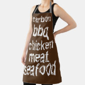 koolstof, bq, schaal- en schelpdieren, karne, kip, schort (Insitu)