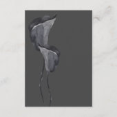 Koolstof crème Pampas Grass Floral Oerwoud Wedding Informatiekaartje (Achterkant)