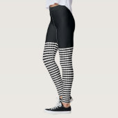 Koolstof denim en hoge Sokken, Leggings (Links)