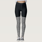 Koolstof denim en hoge Sokken, Leggings (Voorkant)